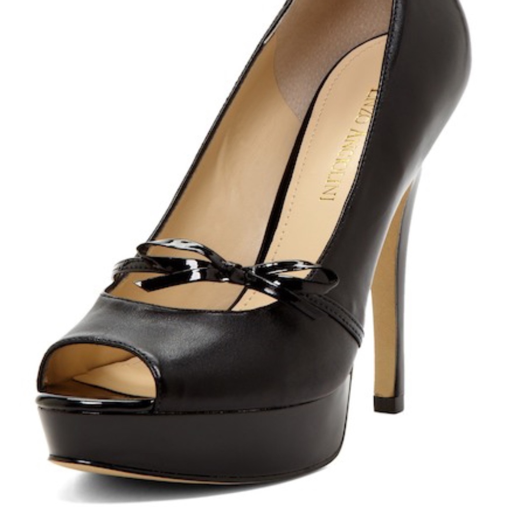 Enzo Angiolini Savoye Bow Trim Peep Toe Pump